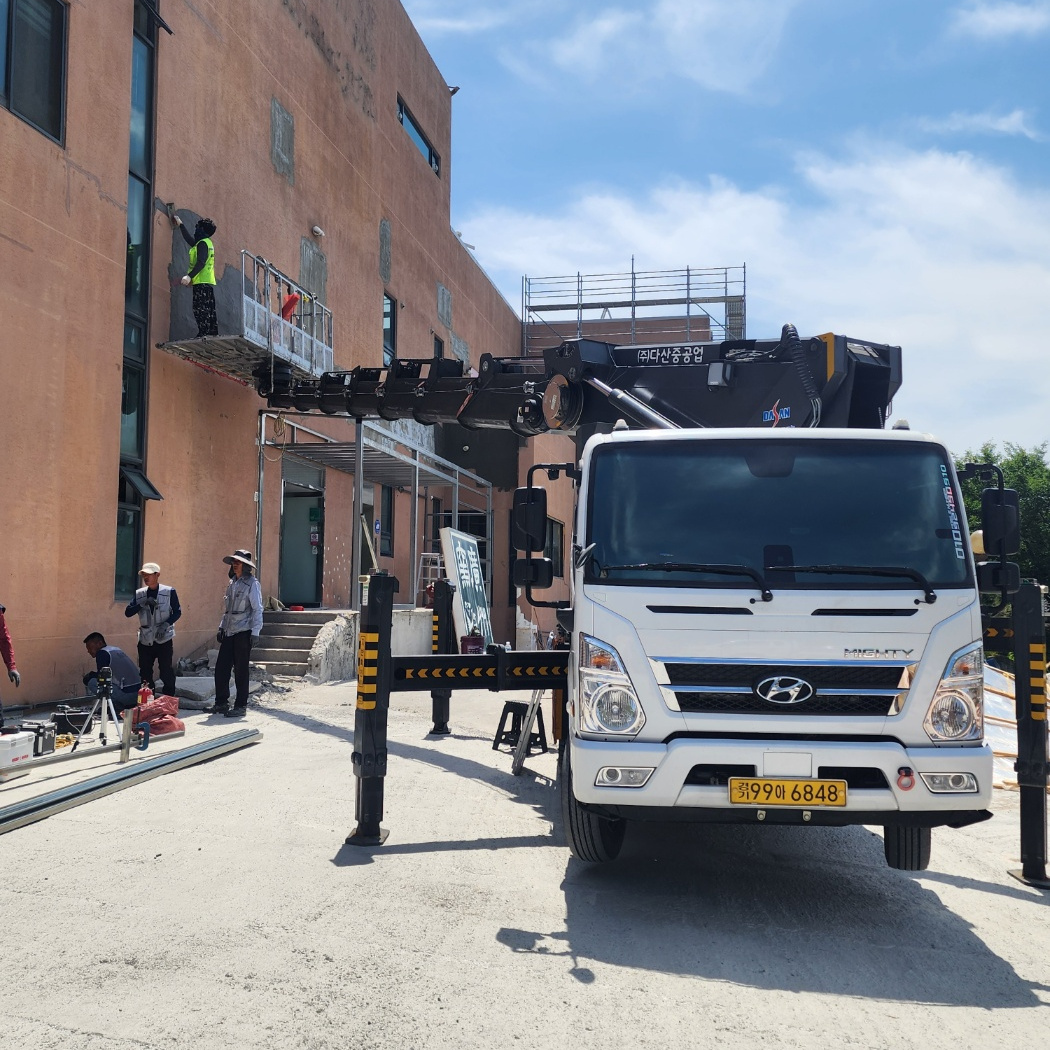 간판 LED 스카이차 작업사진
